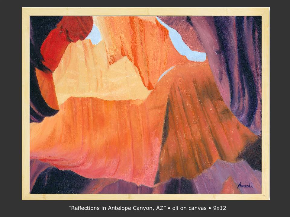 Reflections in Antelope Canyon